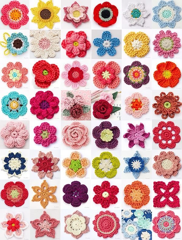 Crochet Flowers Pattern Ilovecrafts